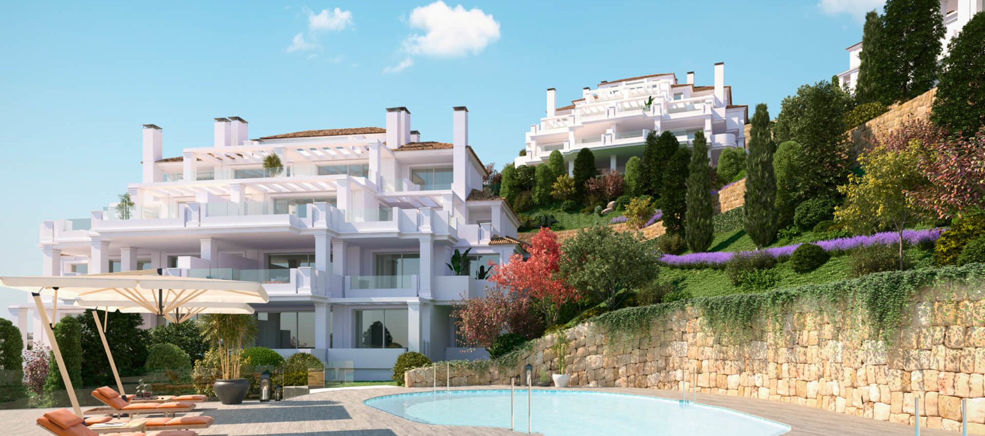 Apartments and penthouses with fabulous views to the Mediterranean Sea