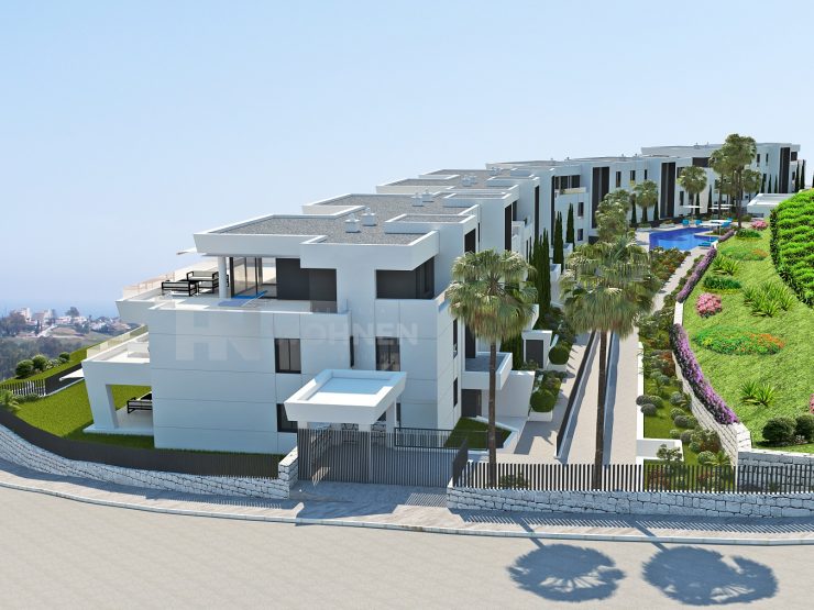 New modern style complex with sea views