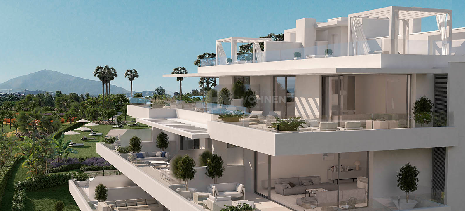 Luxury modern apartments and penthouses with outstanding views