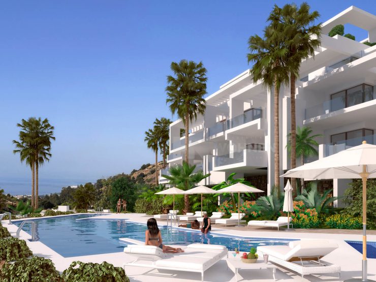 Eindrucksvolle, moderne Apartments mit herrlichem Panoramablick auf das Mittelmeer