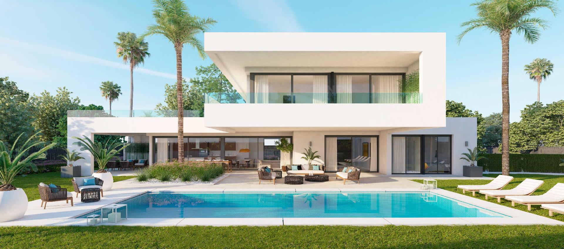New contemporary modern villas