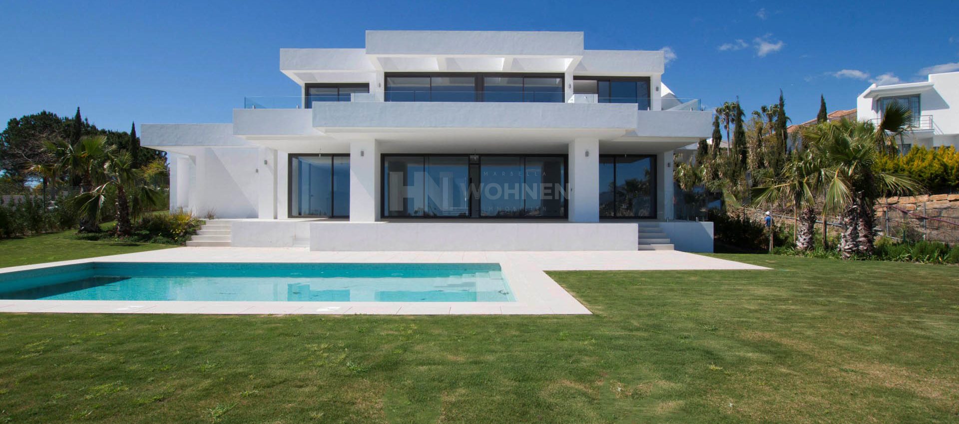 Amazing newly built villa with sea and golf views in Benahavis