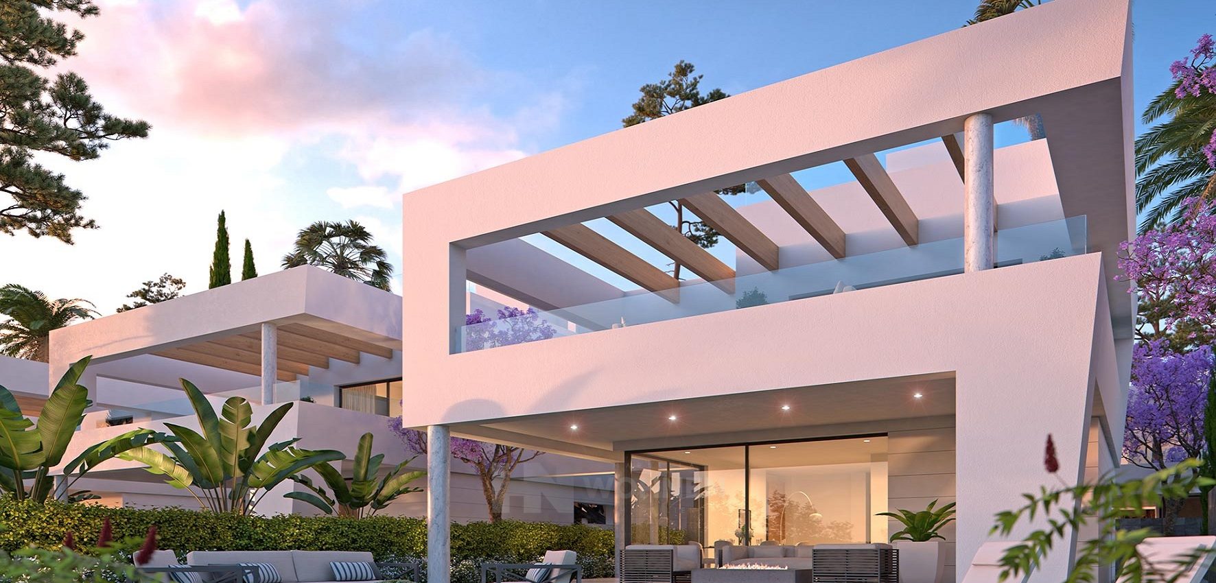 Contemporary luxury villas a few meters from the beach