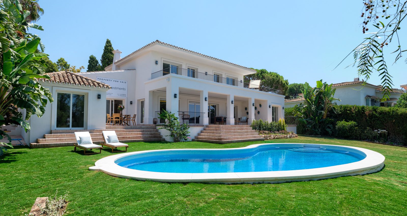 Komplett renovierte Qualitäts Villa in Guadalmina Alta frontline Golf