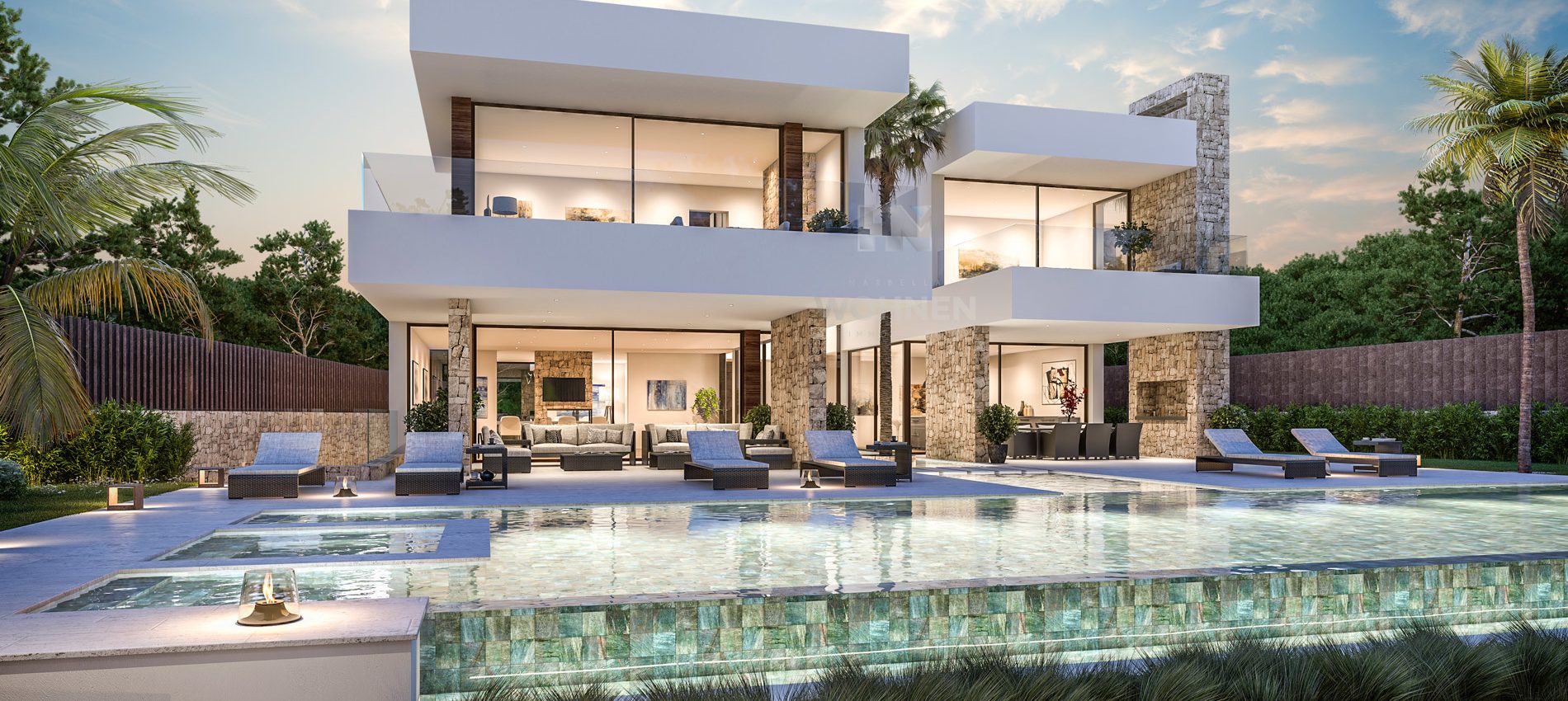 Neue Luxusvilla am Strand von Marbella