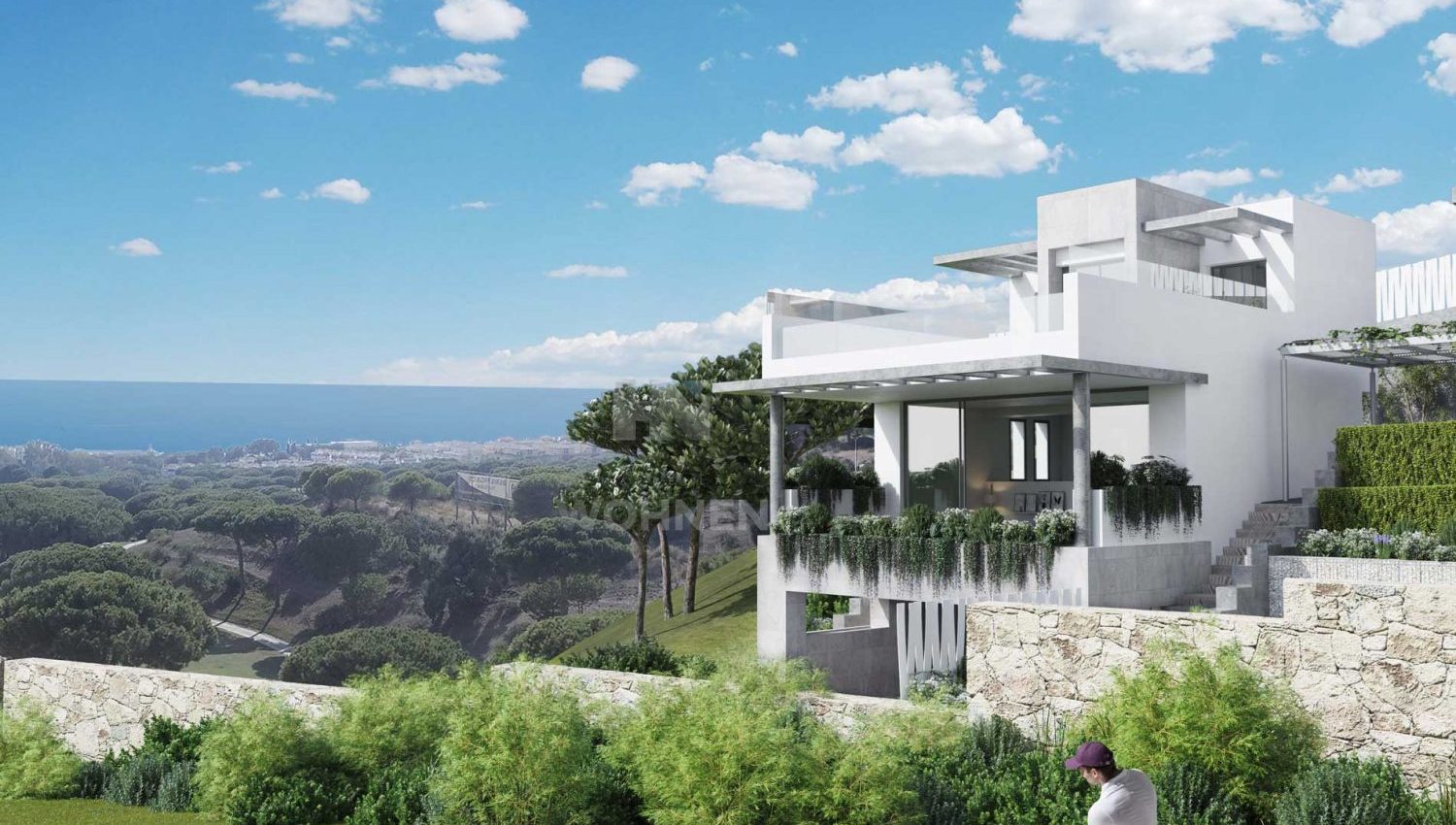 Frontline golf Townhouses with breathtaking views of the sea