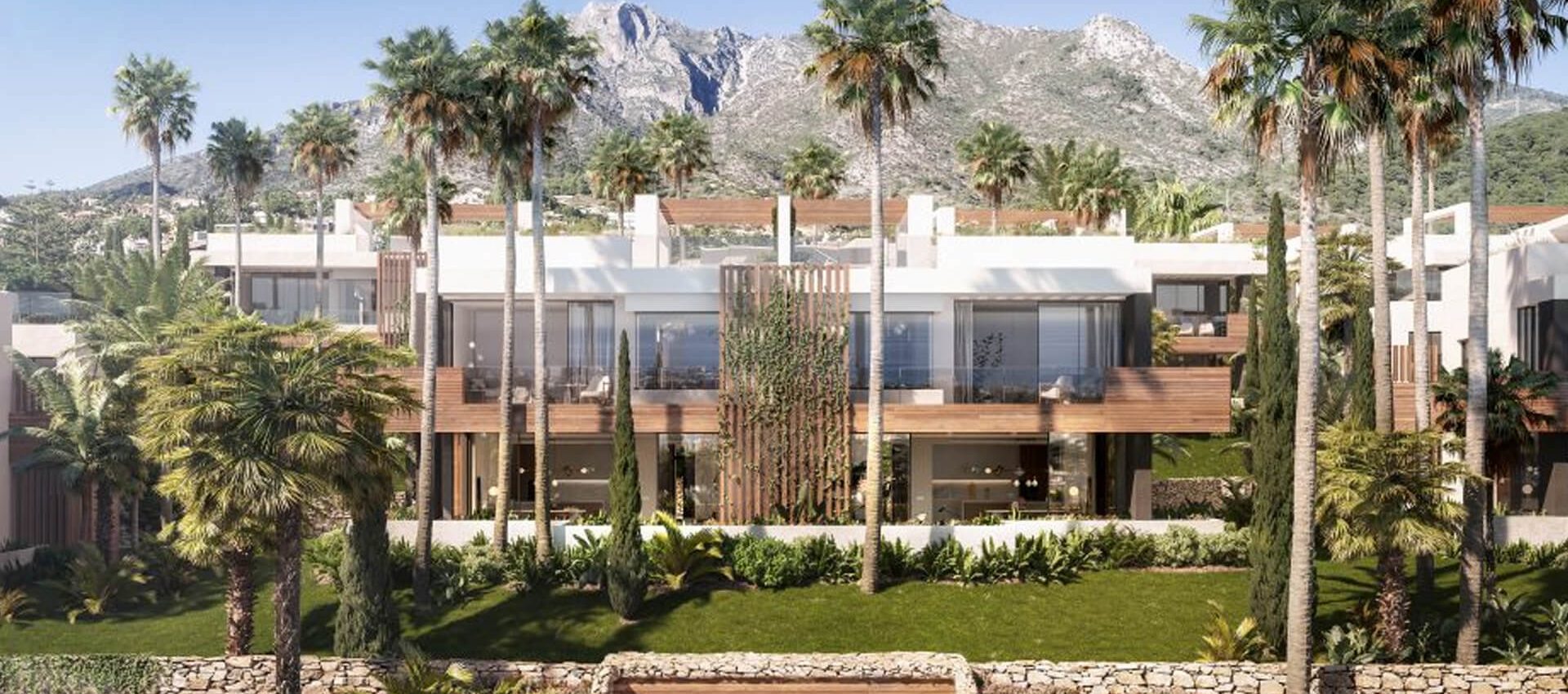 Neubau Villen in Sierra Blanca Goldene Meile Marbella mit Meerblick