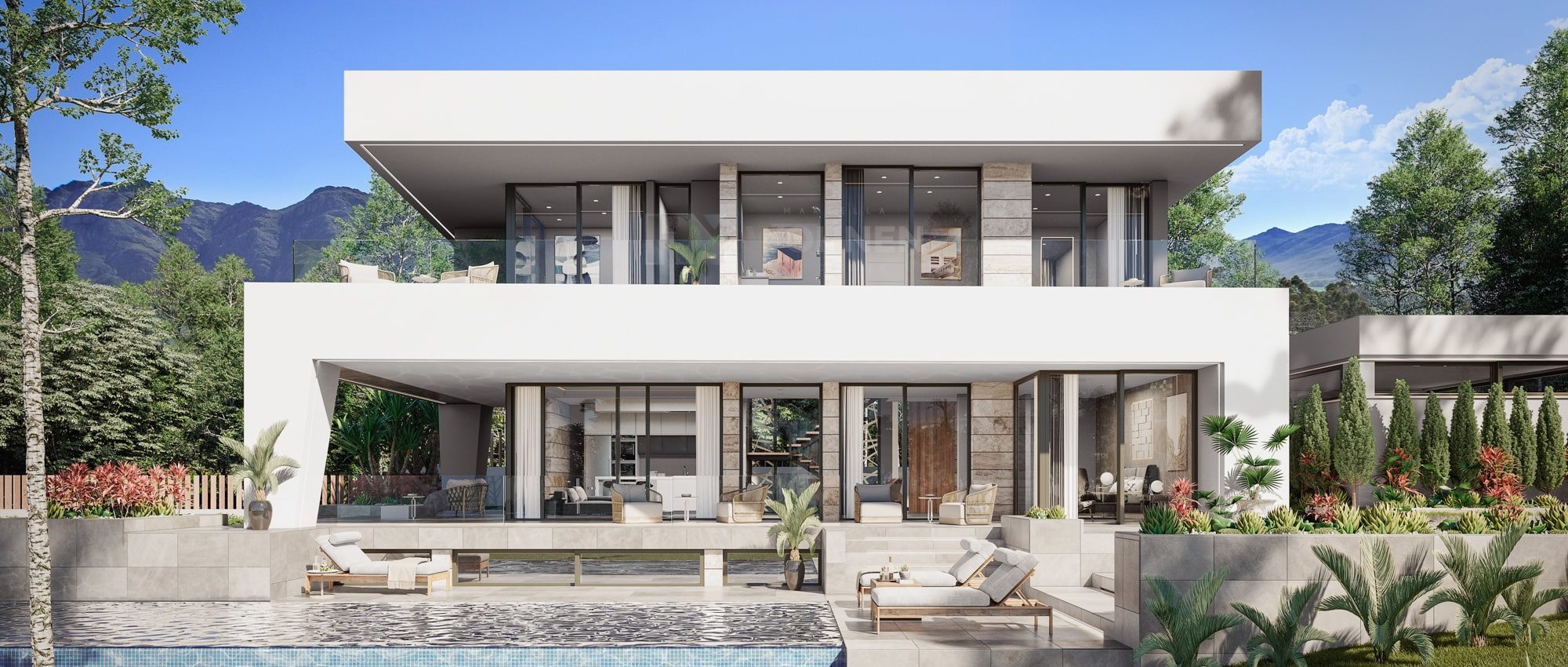 Moderne Villa mit herrlichem Blick auf das Mittelmeer in La Cala Golf Resort