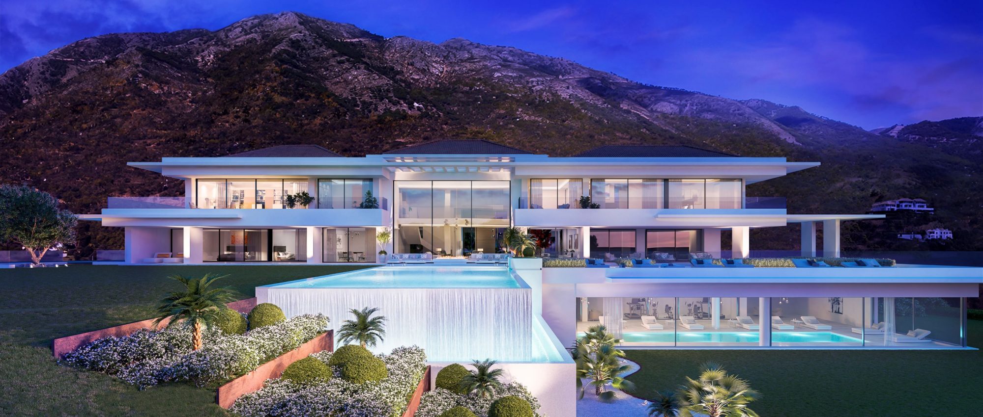 Contemporary villa with breathtaking views over Marbella and the Mediterranean