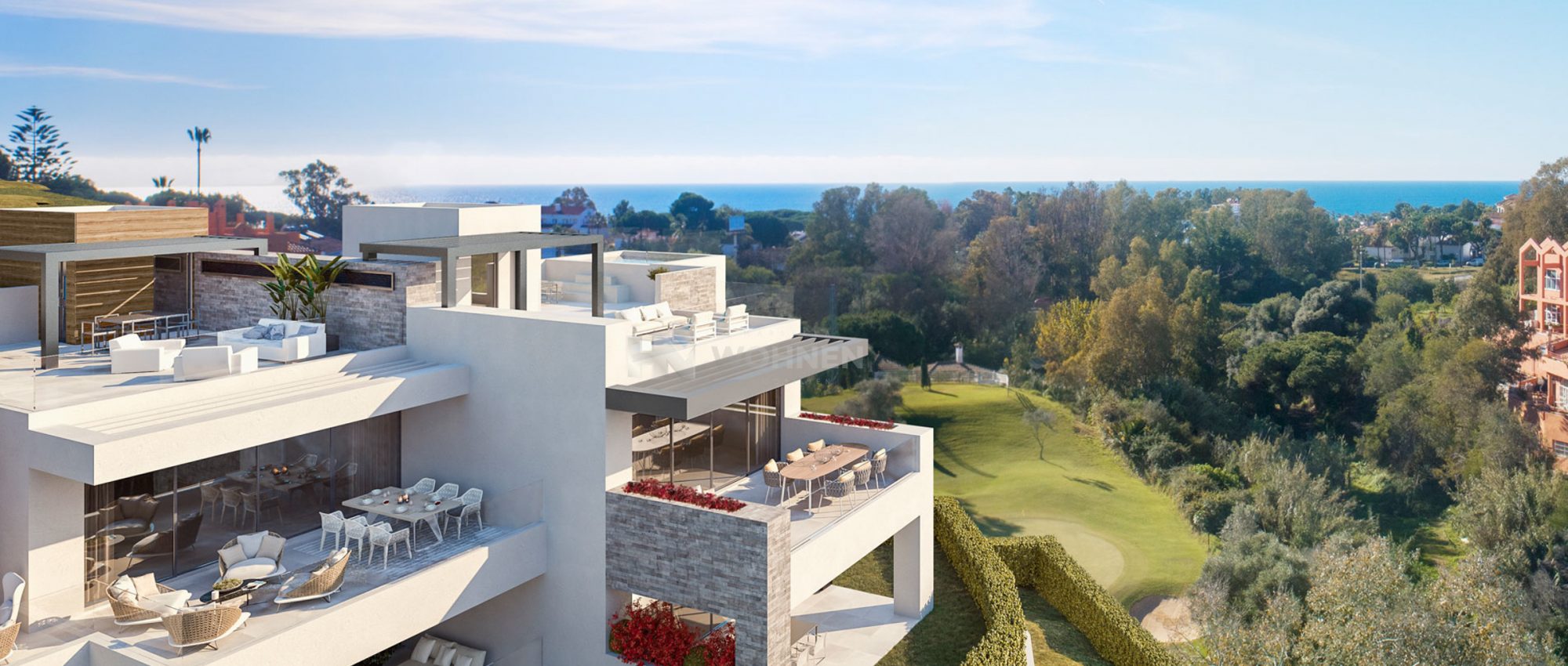 Apartamentos de golf con vistas al mar en Cabopino – Marbella