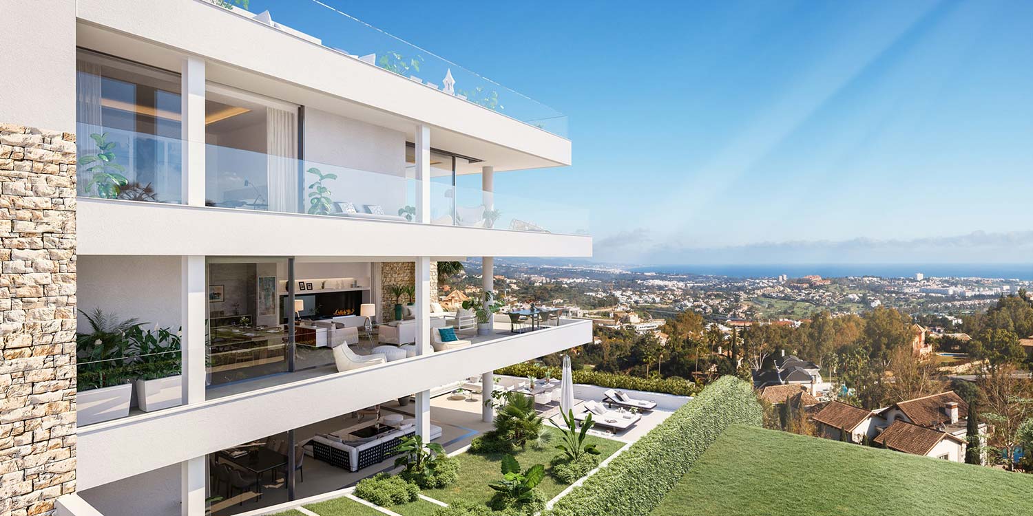 New residential project of luxury apartments with panoramic views in Marbella