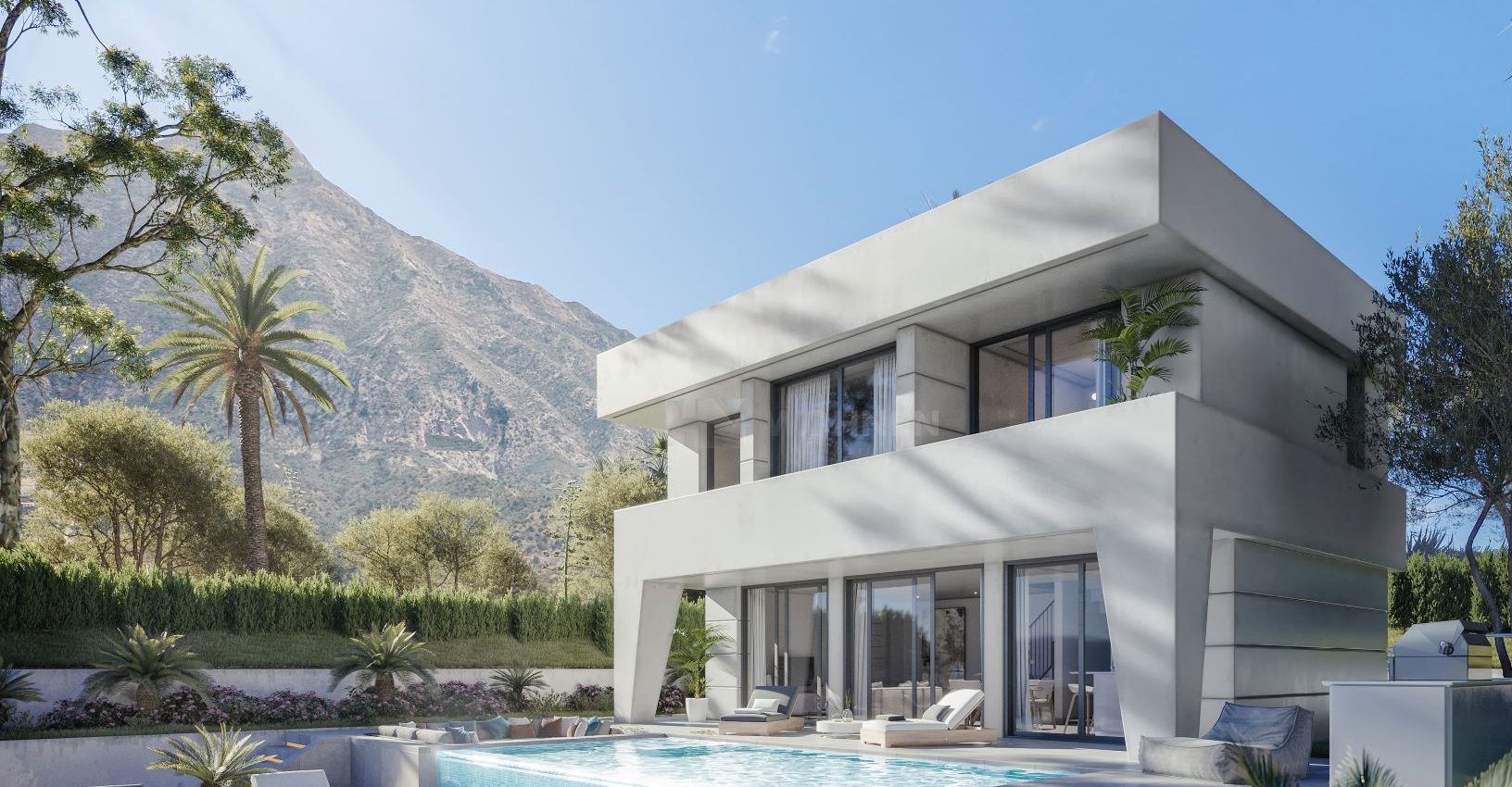 Modern spectacular villas with a fresh design