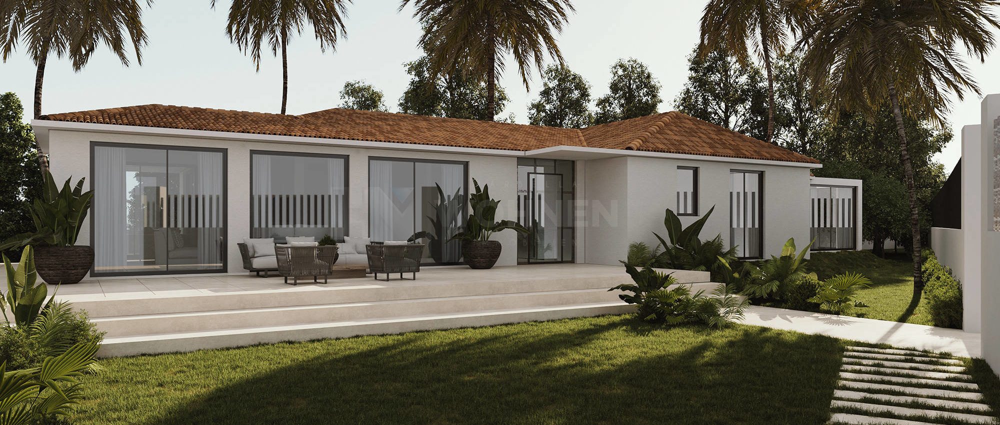 Moderne Villa komplett renoviert zu hohen Standards