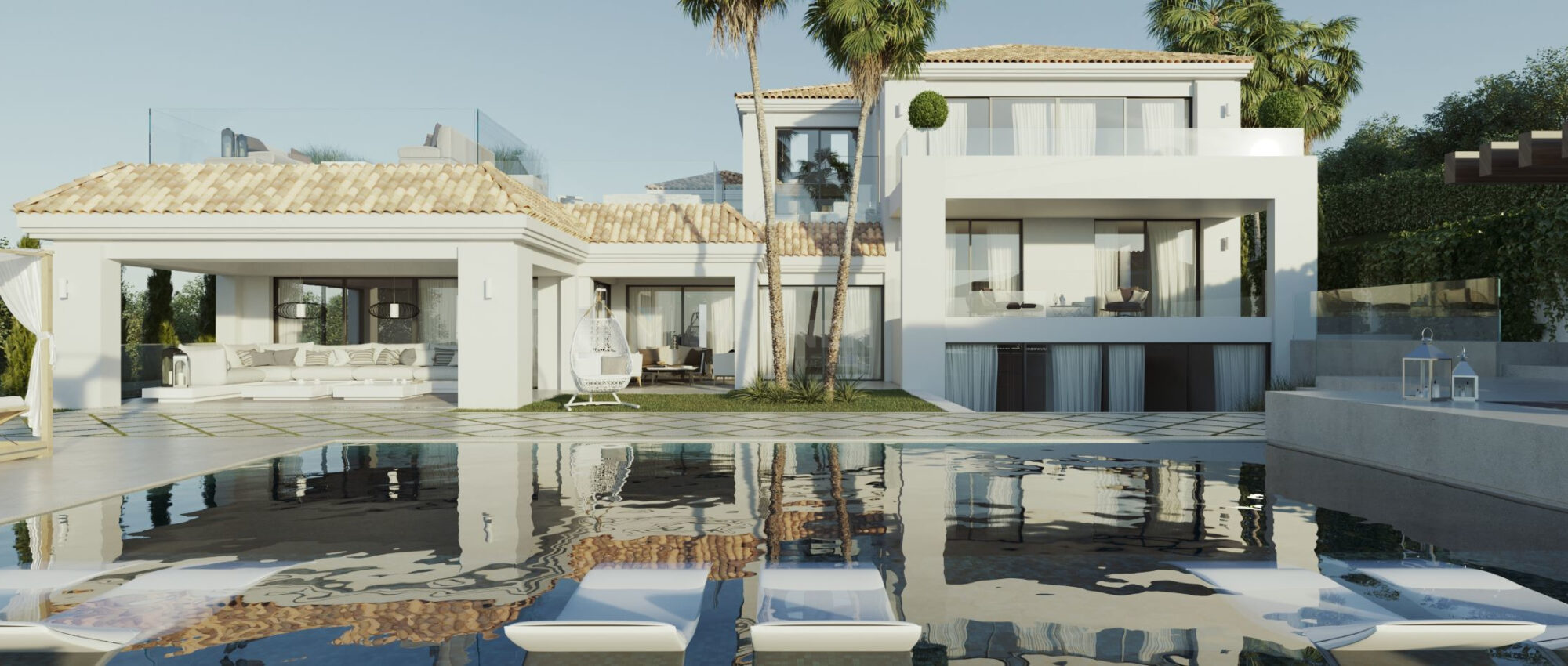 Designer-Villa mit Blick über den Golfplatz Los Naranjos – Marbella