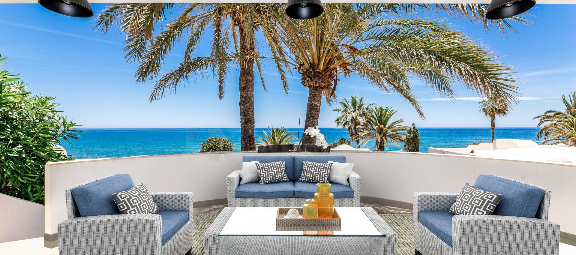 Stilvolles Strandhaus mit Meerblick in Marbella