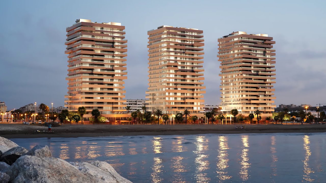 Impressive project of three skyscrapers – the Malaga Towers