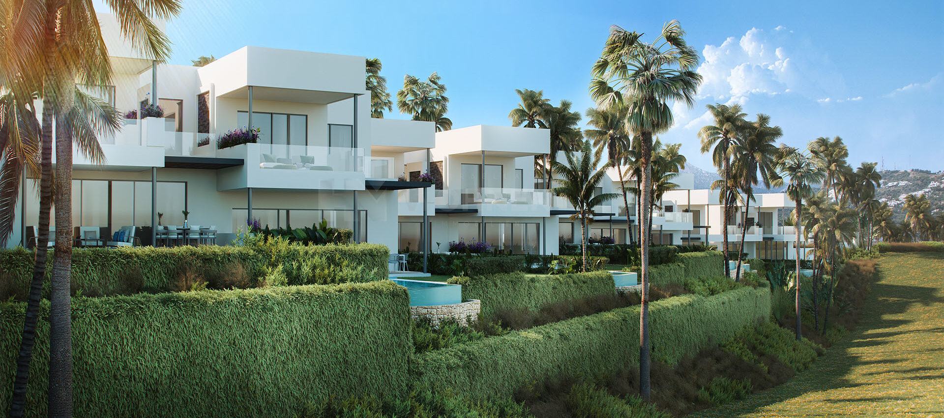 Semi-detached villas located in one of the best areas of Marbella