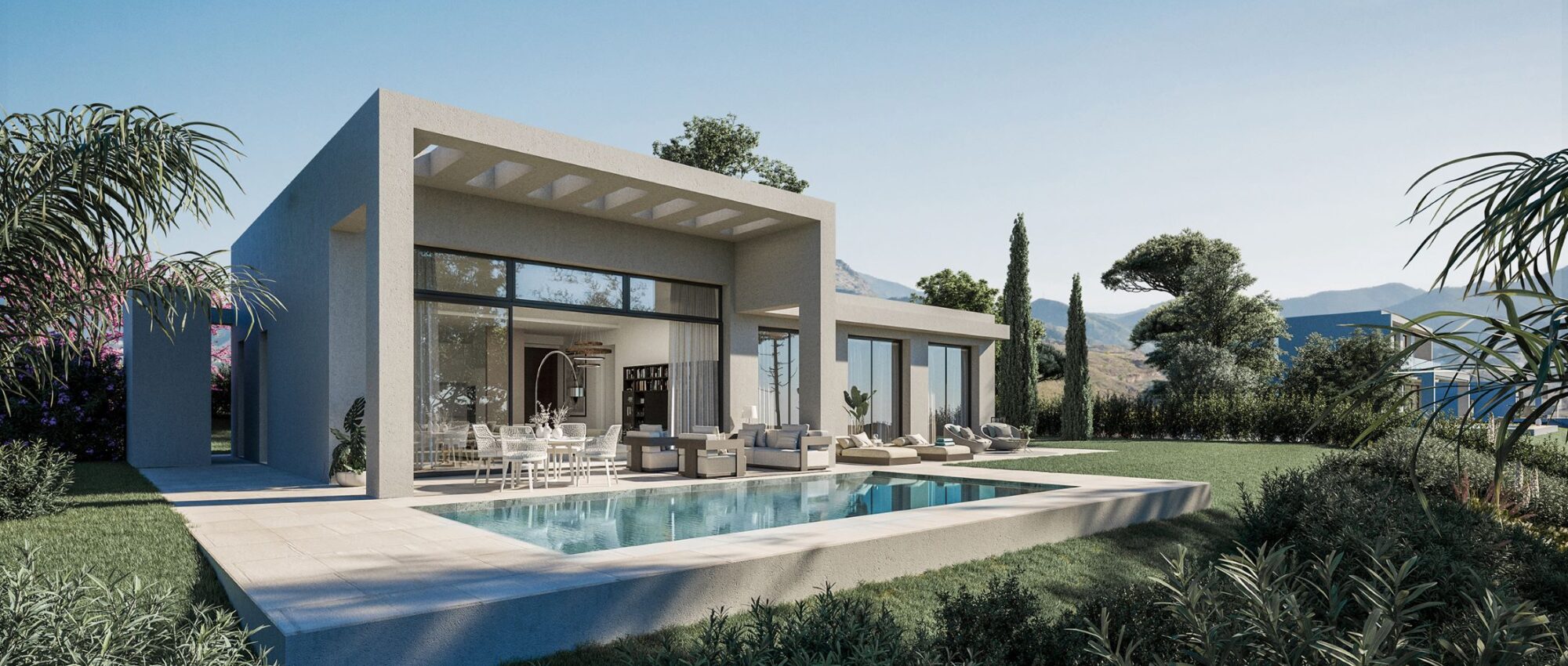 Modern Luxury villas with wonderful panoramic views of the sea