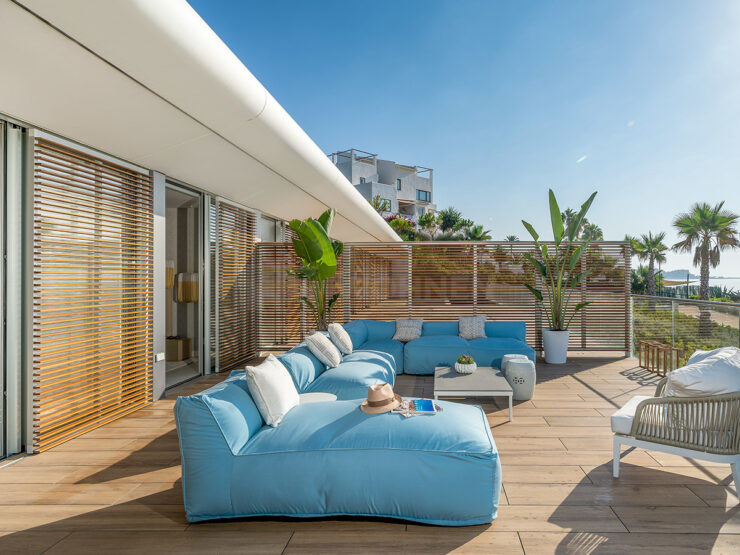 Beachfront villa within a luxury gated complex