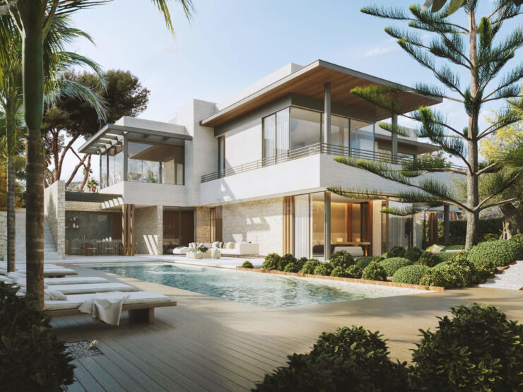 Stunning modern villa with panoramic sea views Golden Mile Marbella