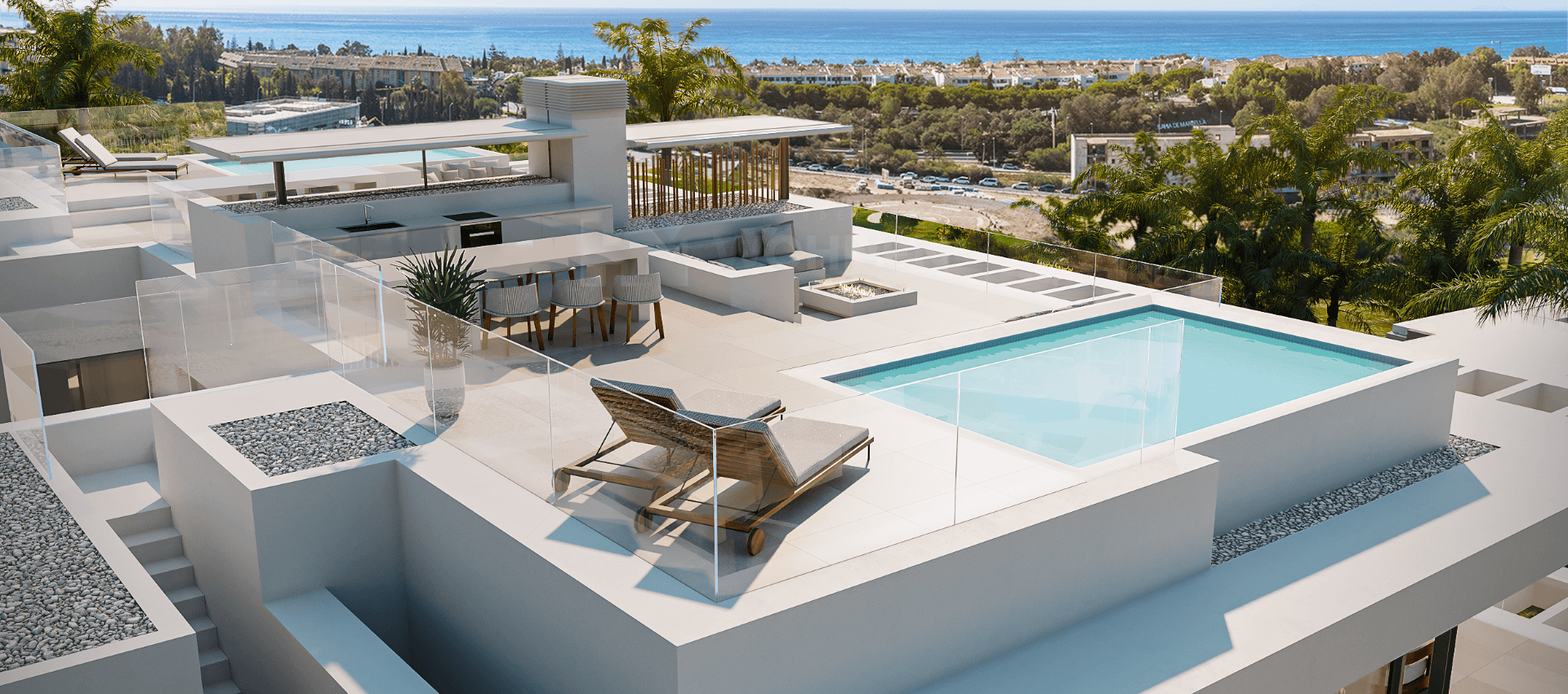 A new project located in Marbella East, on the first line of golf in the Santa Clara