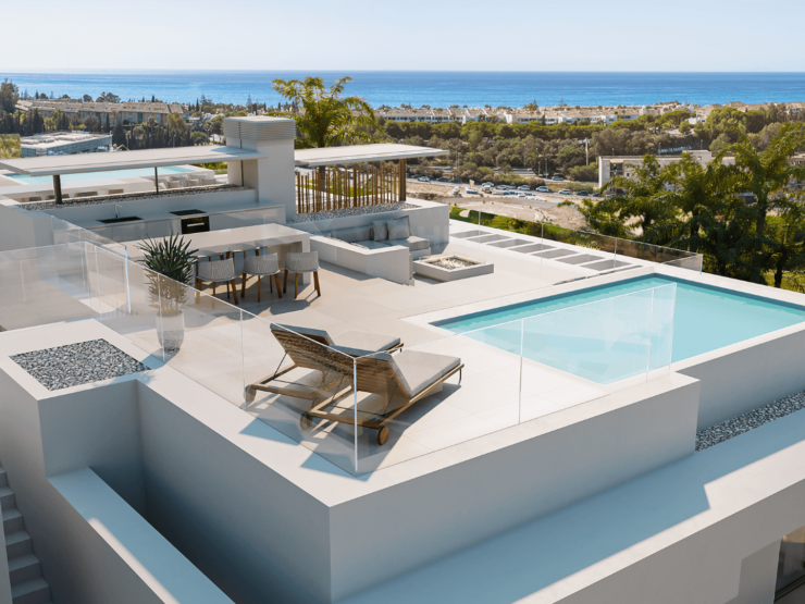 Neues Projekt in Marbella Ost, an der ersten Golflinie der Urbanisation Santa Clara