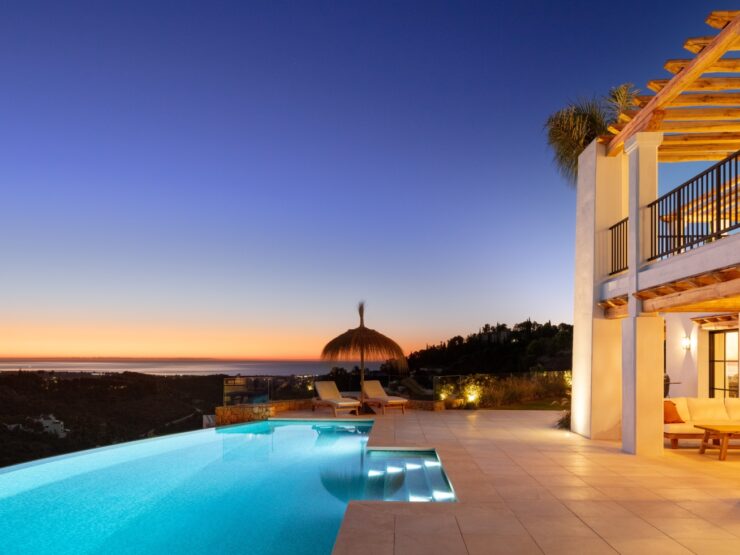 An exquisite brand new luxury mansion with breathtaking views of the Mediterranean Sea