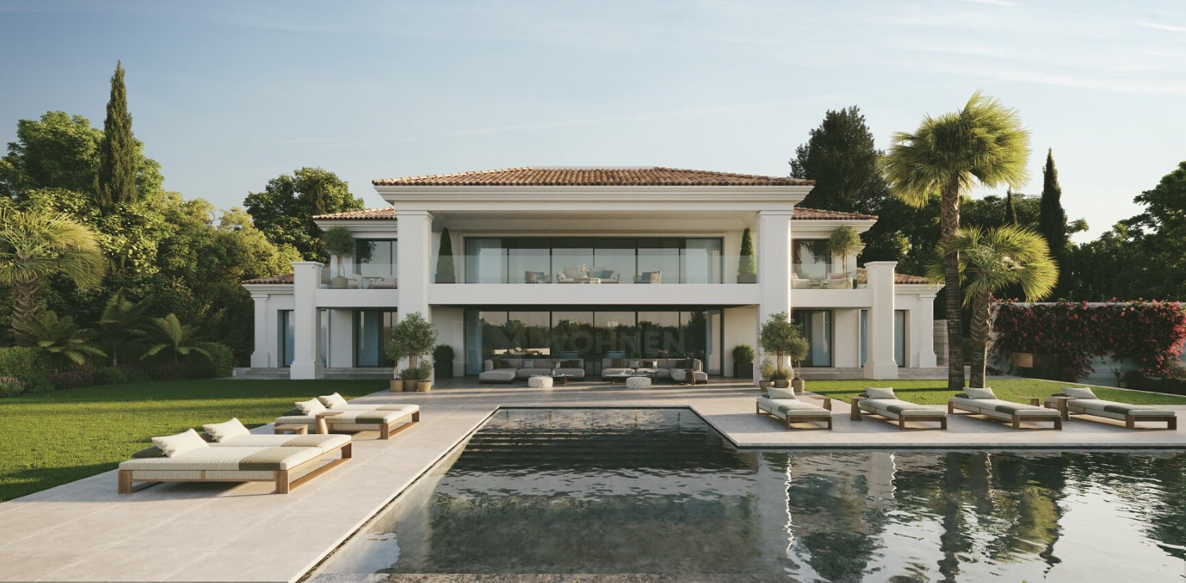 Spektakuläre Villa in der Nähe von La Quinta Golf mit Blick auf das Meer und den Golf