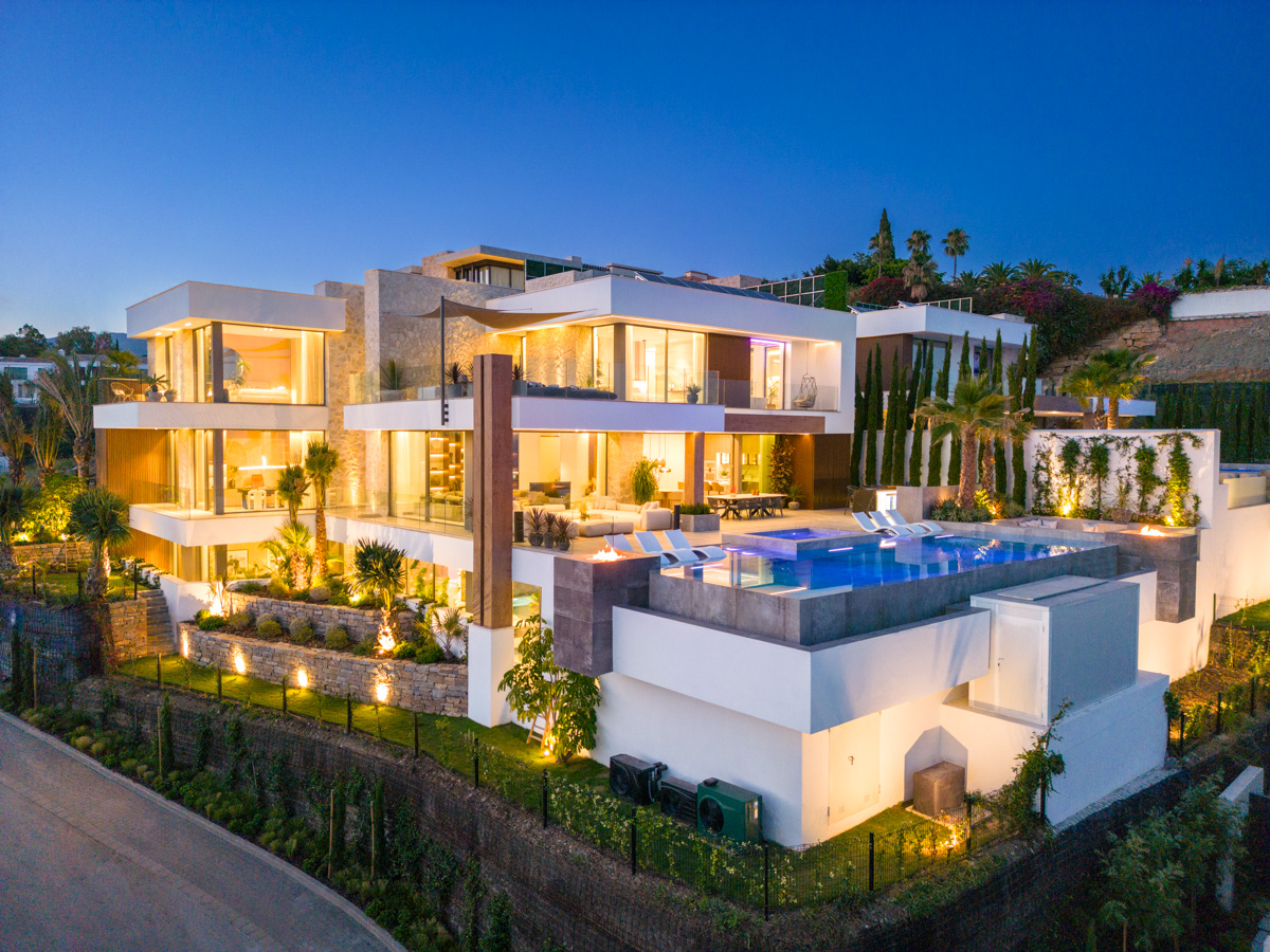 Brand new, modern luxury villa with stunning panoramic views of the Mediterranean Sea