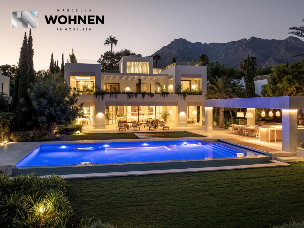 IMMOBILIEN – MARBELLA WOHNEN – Immobilie des Monats August 2024 – Spektakuläre Villa in privilegierter Lage in der ruhigen Wohnanlage Altos Reales an Marbellas Goldener Meile