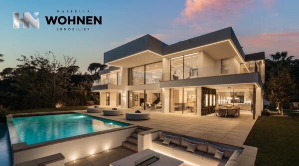 INMOBILIARIA – MARBELLA WOHNEN – Propiedad del mes de febrero de 2025: Elegante obra maestra con impresionantes vistas panorámicas al mar en El Madroñal